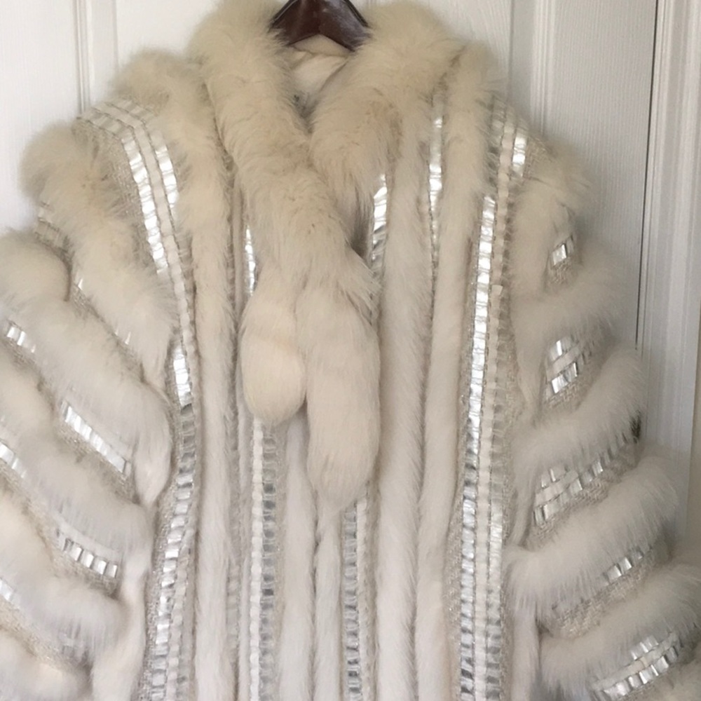 Vtg TALK OF THE WALK Fur Coat Open Front stunning - Picture 2 of 15